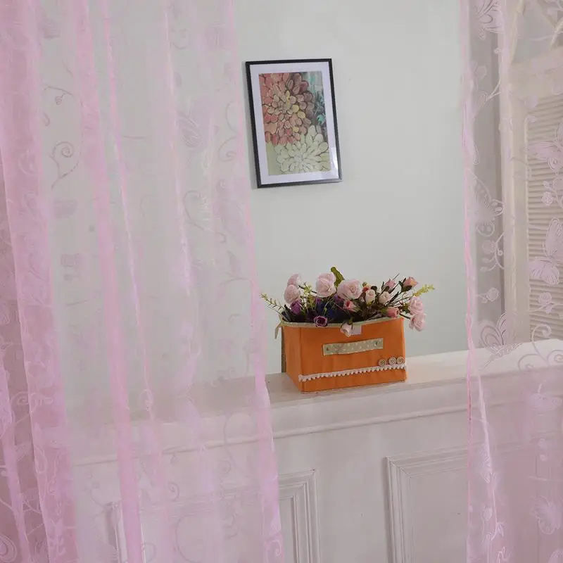 Занавес для окон прозрачный занавес с фильтром занавесок карманный светильник