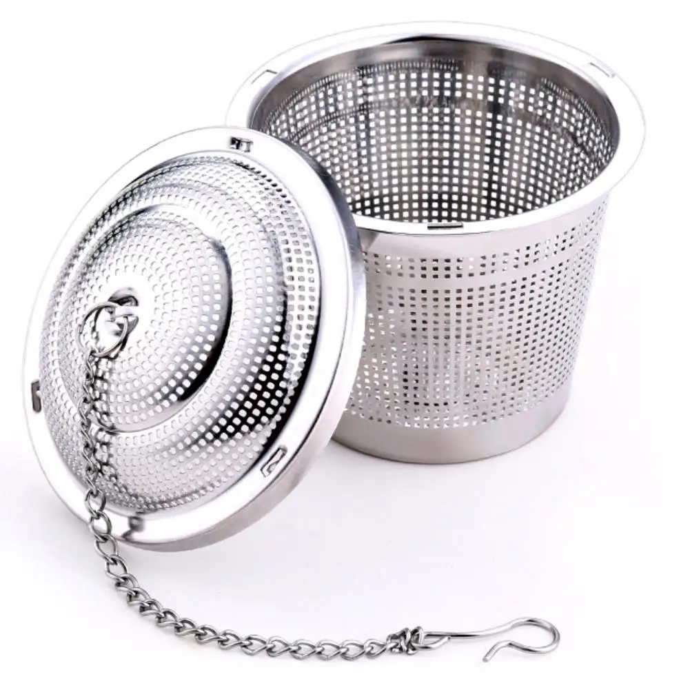 Нержавеющая сталь чай лекарственные травы горячий горшок приправа Infuser ситечко