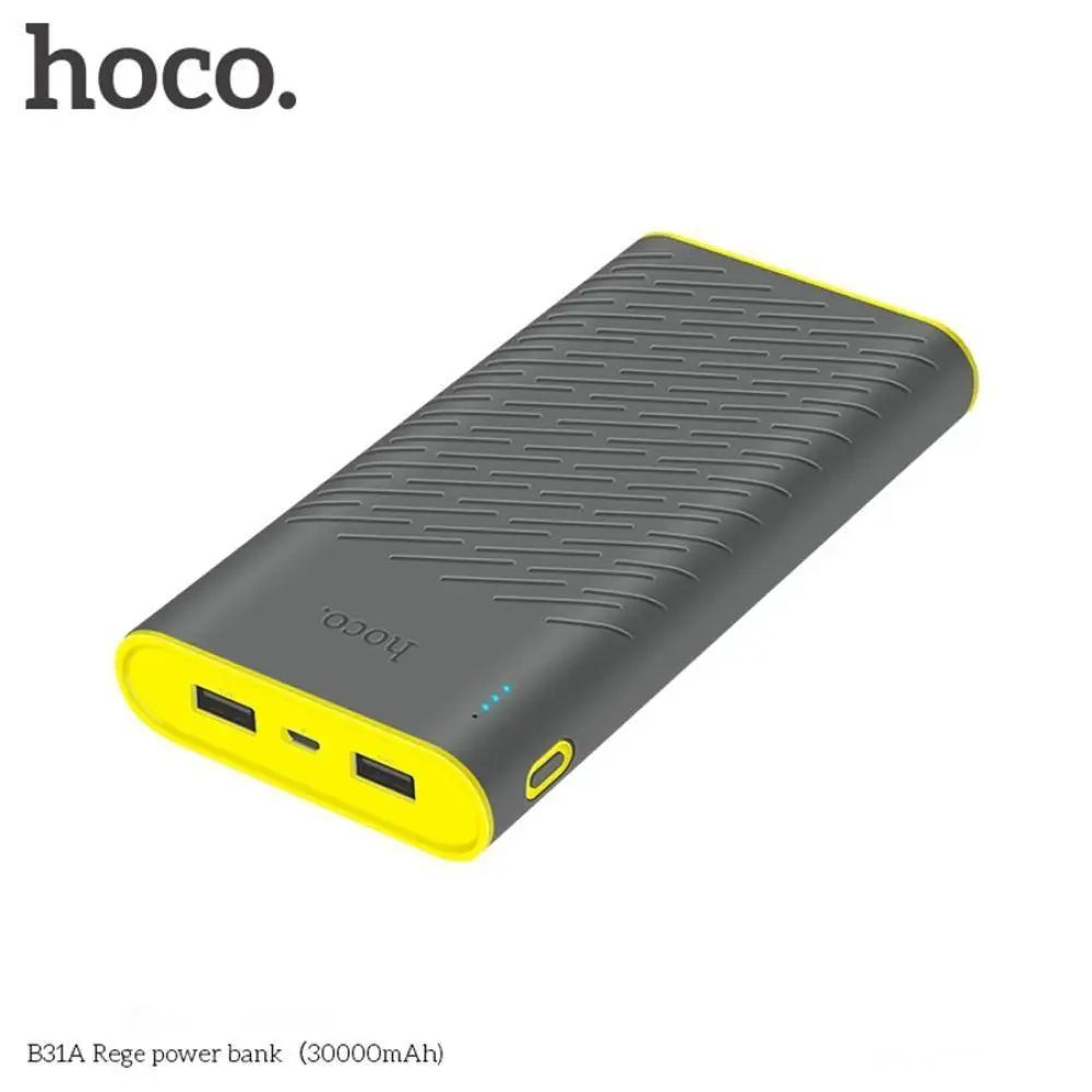HOCO Power Bank 30000 мАч 18650 внешние аккумуляторы портативное зарядное устройство для