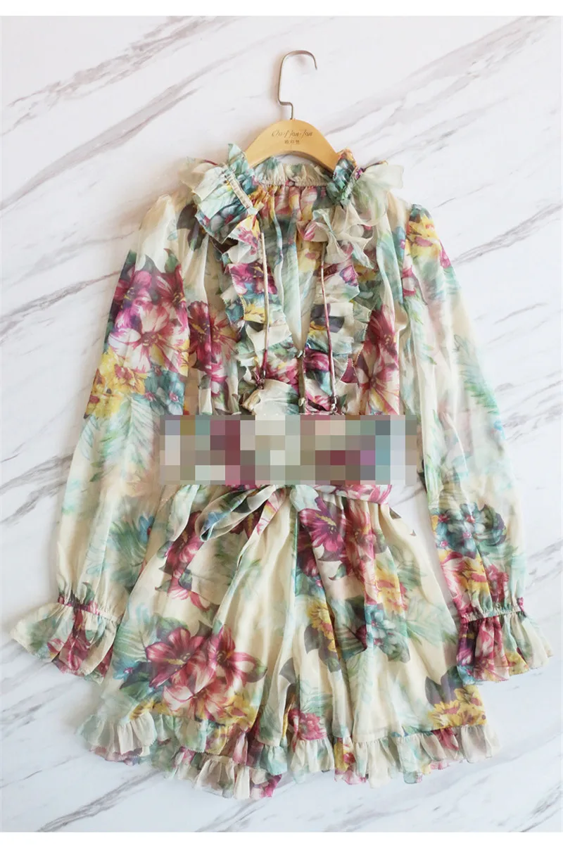 Подиумные брендовые сексуальные женские костюмы с v-образным вырезом Лето 2019