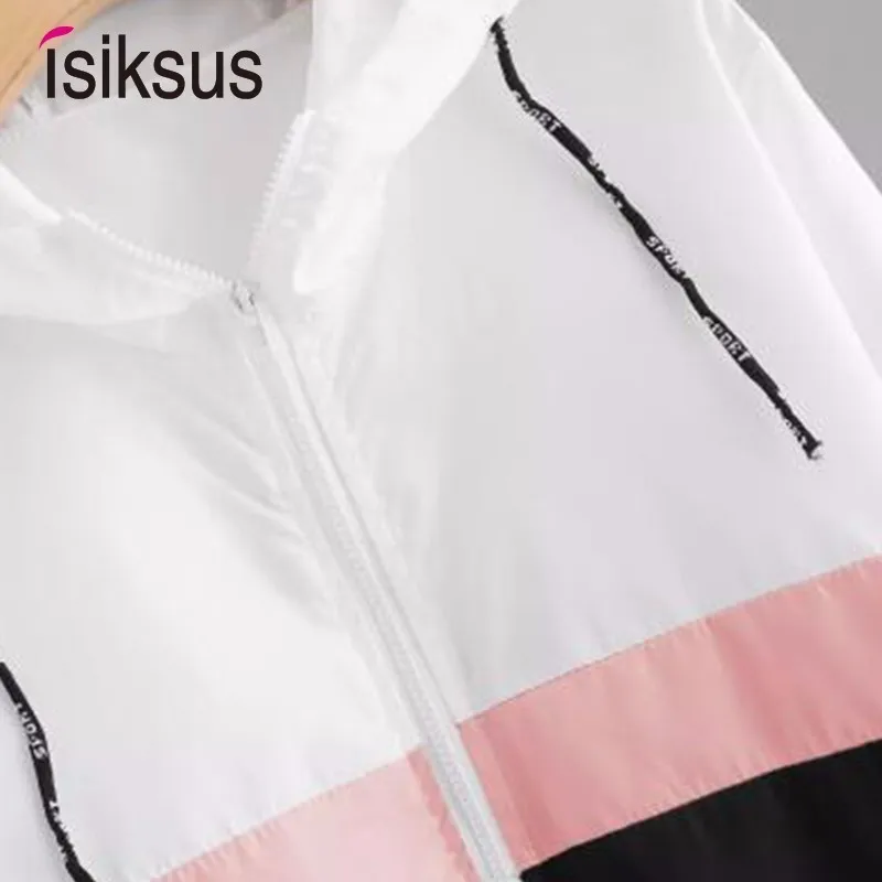 Женская ветровка Isiksus черная Базовая куртка с капюшоном и длинным рукавом на