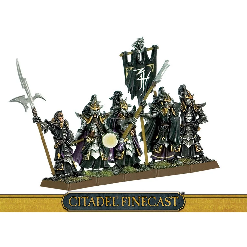 Dark Elf Black Guard Command (старый) 2 (металл 5 шт)| |