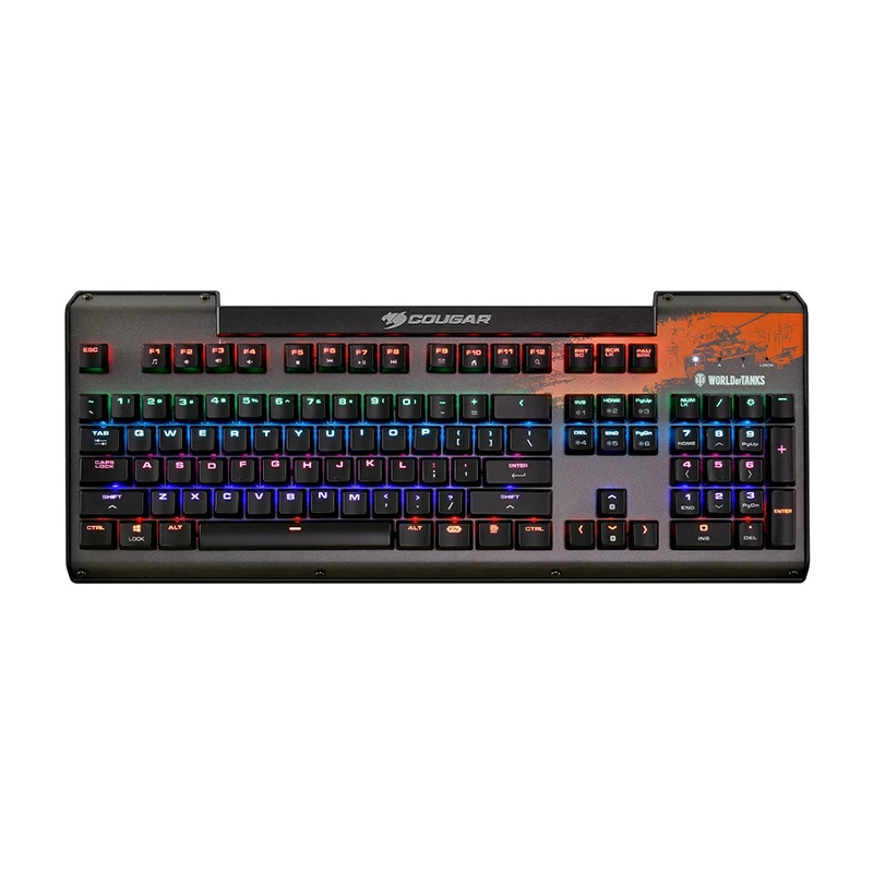 Игровая клавиатура Cougar ULTIMUS RGB WORLD of TANKS (TTC Blue switches стальной корпус подсветка 1000 Гц /