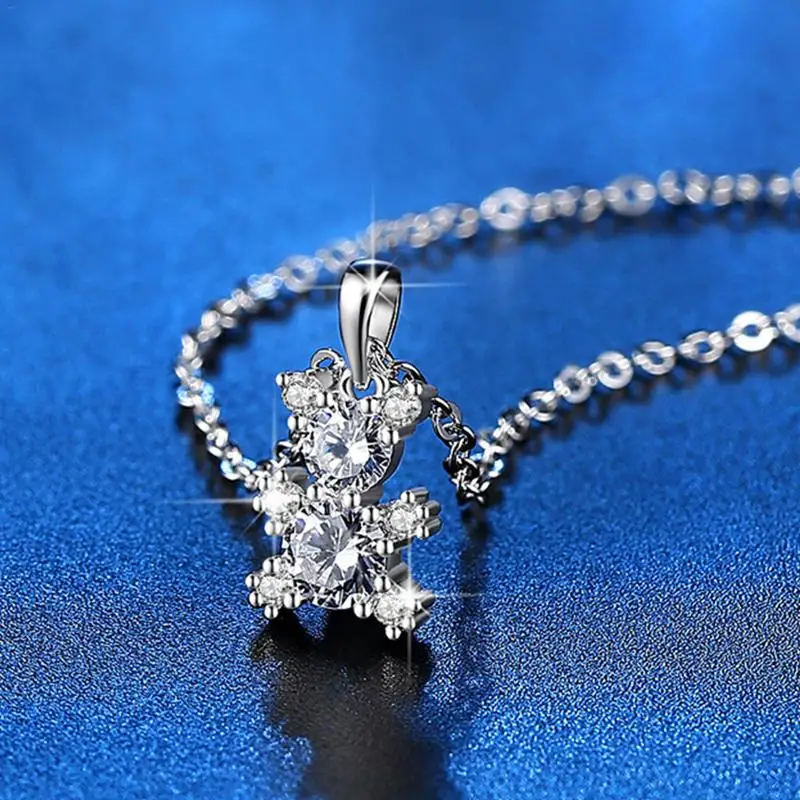 Pet Bear Jewelry Set Women Female Kawaii Lovely Clothing Accessories Earring Necklace Korean Style Rose Gold Silver Birthday Gif | Украшения