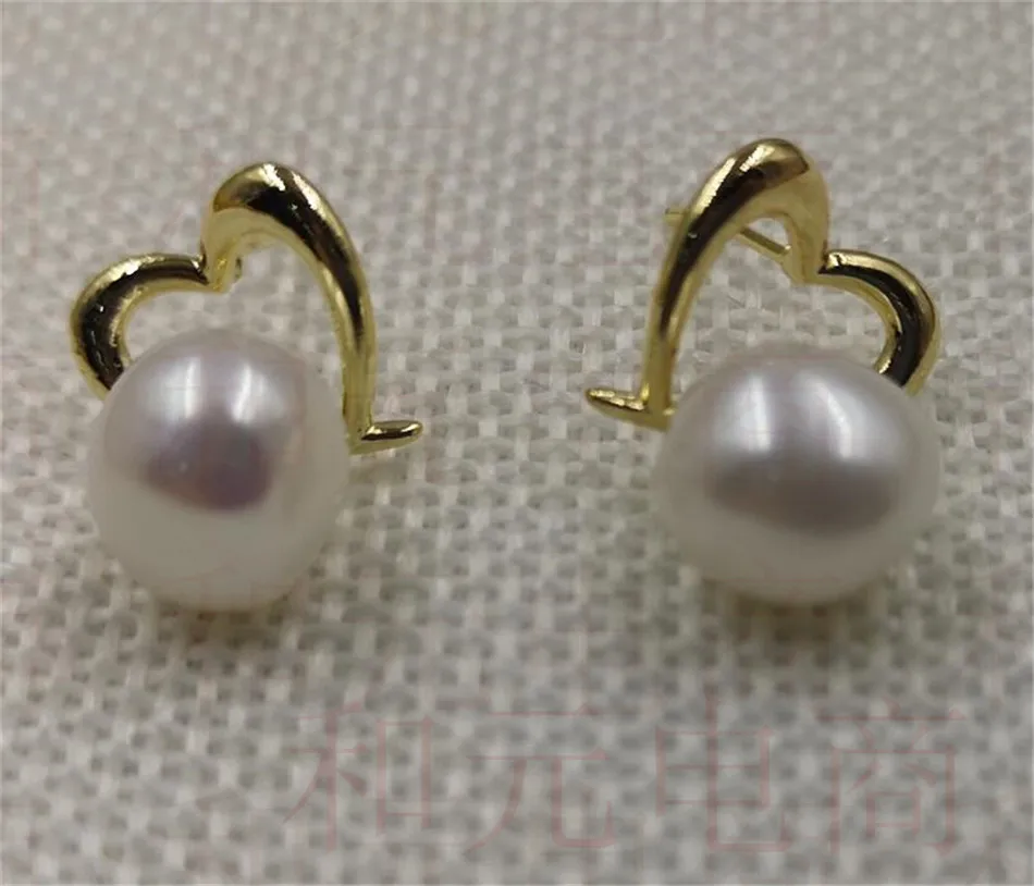 10-12MM HUGE baroque pearl earrings 2018 DIY new natural purple party violet Mesmerizing torus peacock green rust pink | Украшения и