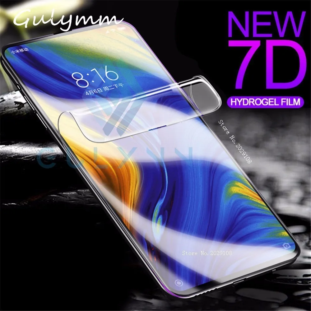 Мягкая Гидрогелевая пленка для Xiaomi Mi 9 t Note A3 10 Pro Lite полное покрытие Защитная Redmi 4X 7