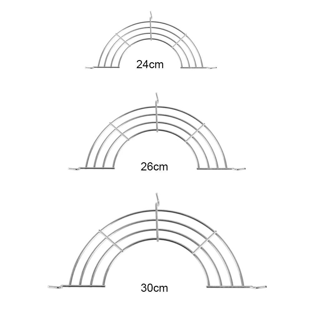 Боковая полка для слива масла полукруглая из нержавеющей стали кухонный