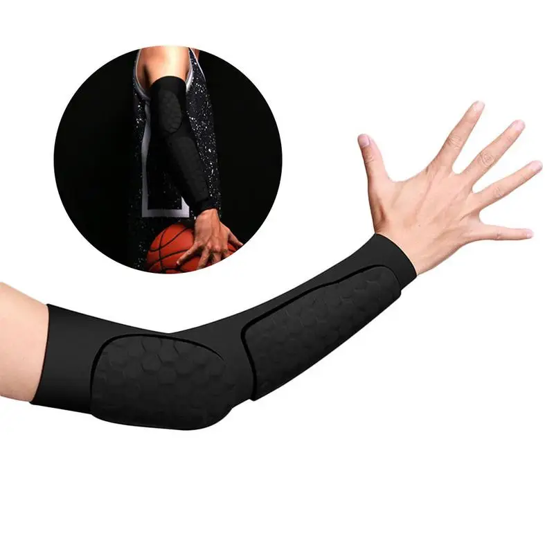 

1 шт. Новинка защита для локтя защита для защиты от ударов во время занятий спортом баскетболом двойные дышащие высокоэластичные нарукавник...