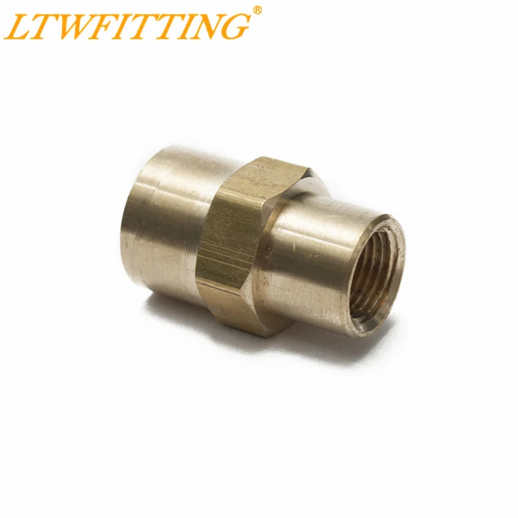 

LTWFITTING Brass Pipe Fitting 1/4" x 1/8" Female NPT Reducing Coupling Water Boat