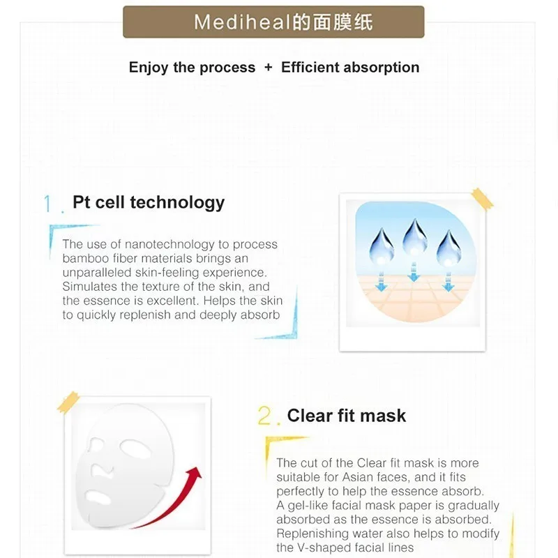 1 шт. Mediheal VITA витамин С маска для лица корейские косметические листы