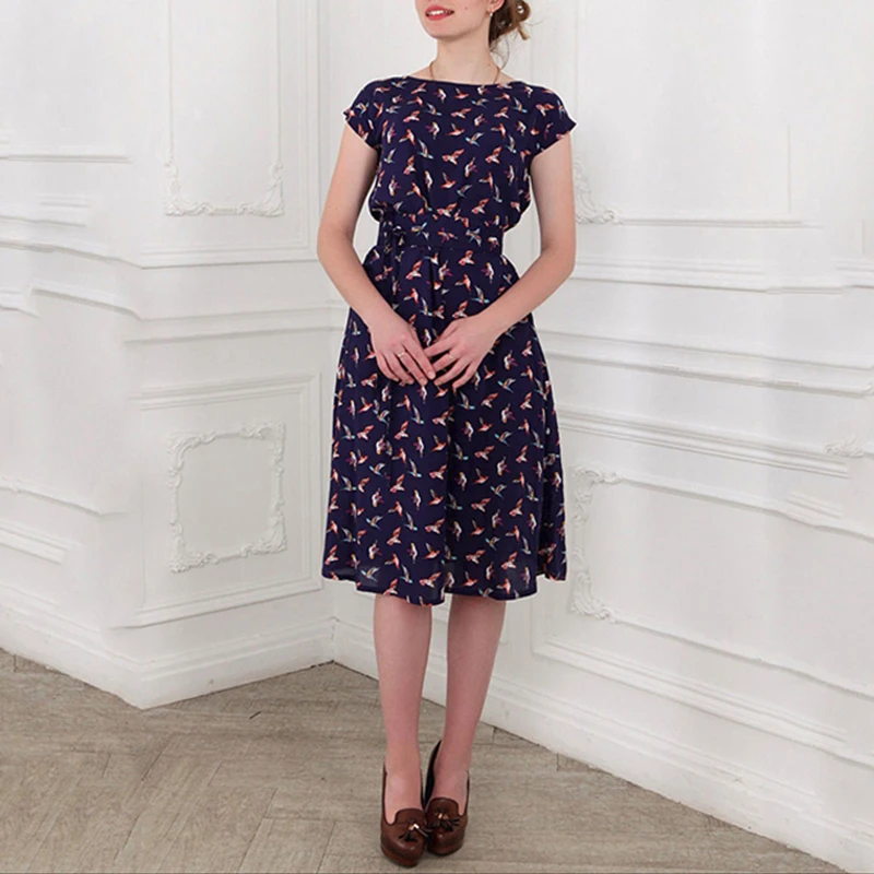 Women's Summer Lace-Up Dress Short Sleeve Casual Sundress Clubwear Belt Party | Женская одежда