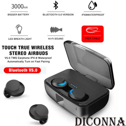 TWS C3 мини беспроводные вкладыши стерео Bluetooth 5 0 наушники гарнитура|Наушники и