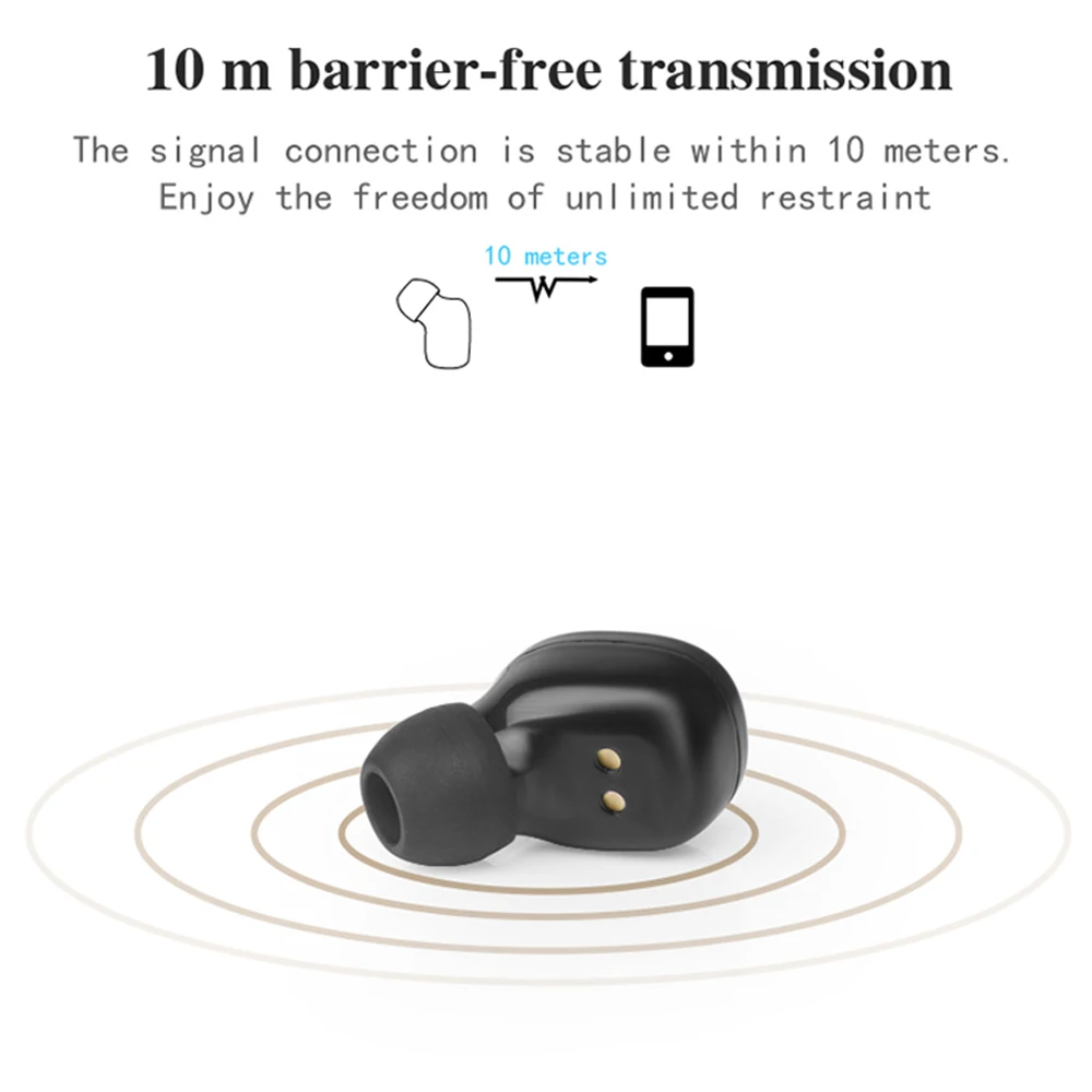 VAORLO TWS Bluetooth 5 0 наушники в ухо двойной микрофон истинные беспроводные 3D стерео
