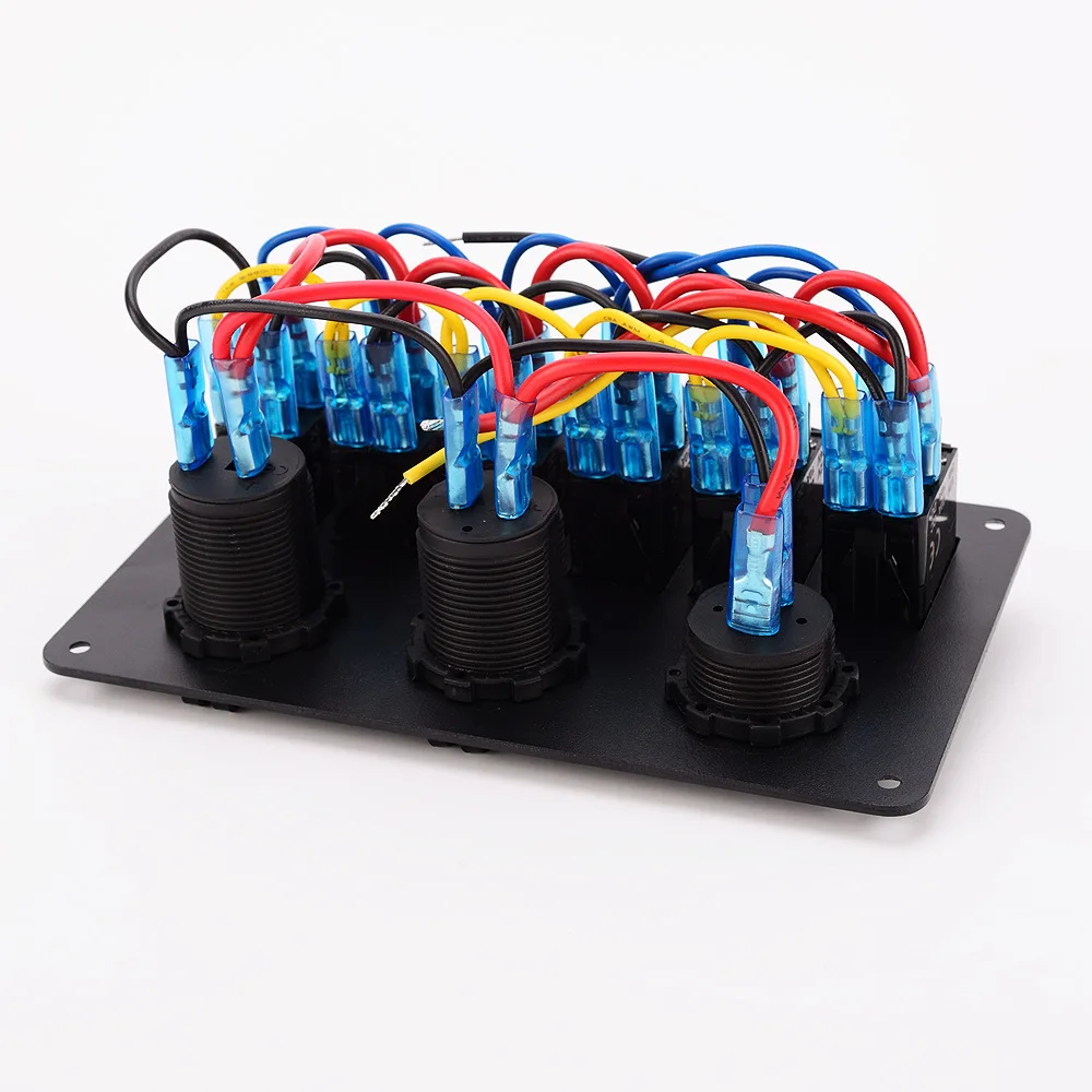 Продажа через границу тепла Amazon Ebay Touring Car Yacht Refit Switch Panel 6 Position Group combinate от 12 до 24 В |
