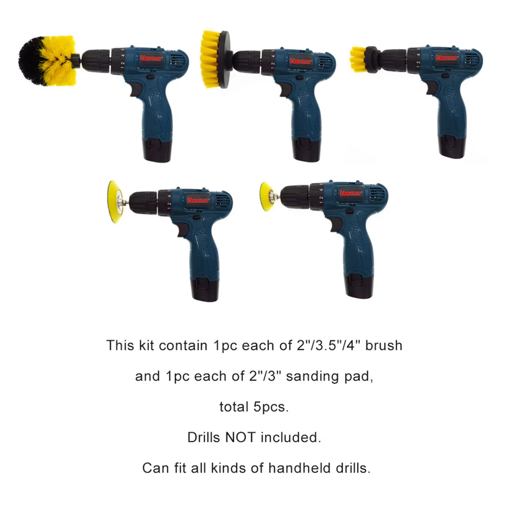 Комплект нейлоновых кистей для автомобильного
