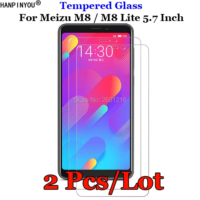 

2 шт./лот для Meizu M8 Lite M8Lite переднее жесткое закаленное стекло 9H 2.5D Премиум Защитная пленка для экрана Meizu M8