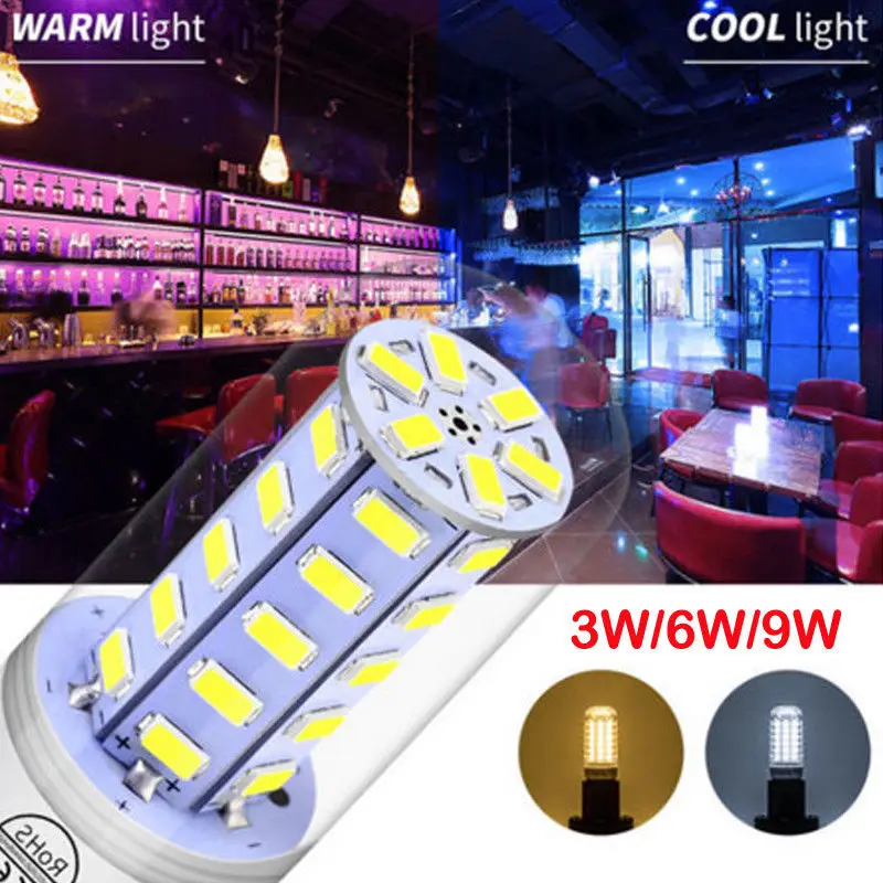 1 шт. E27 24/48/56 светодиодный s 220V 5730 SMD Светодиодная лампа светильник LED Теплый/белый