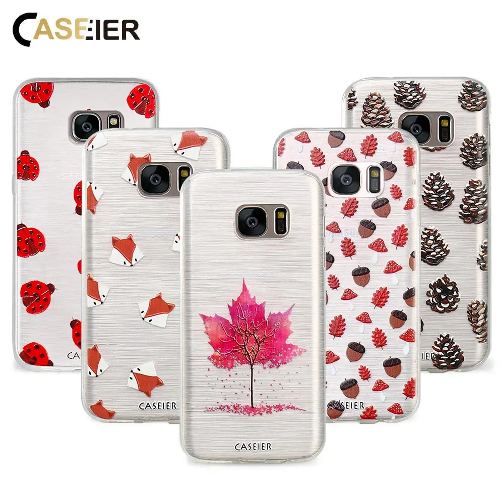 CASEIER Child Memory Case For Samsung Galaxy Note 8 S6 S7 Edge S8 Plus Soft TPU Ultra-thin Cases Emboss Cute Animals Cover Capa |