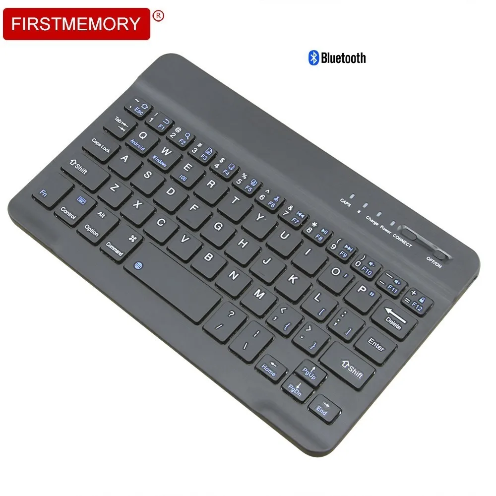 Тонкая мини беспроводная bluetooth клавиатура портативная перезаряжаемая для