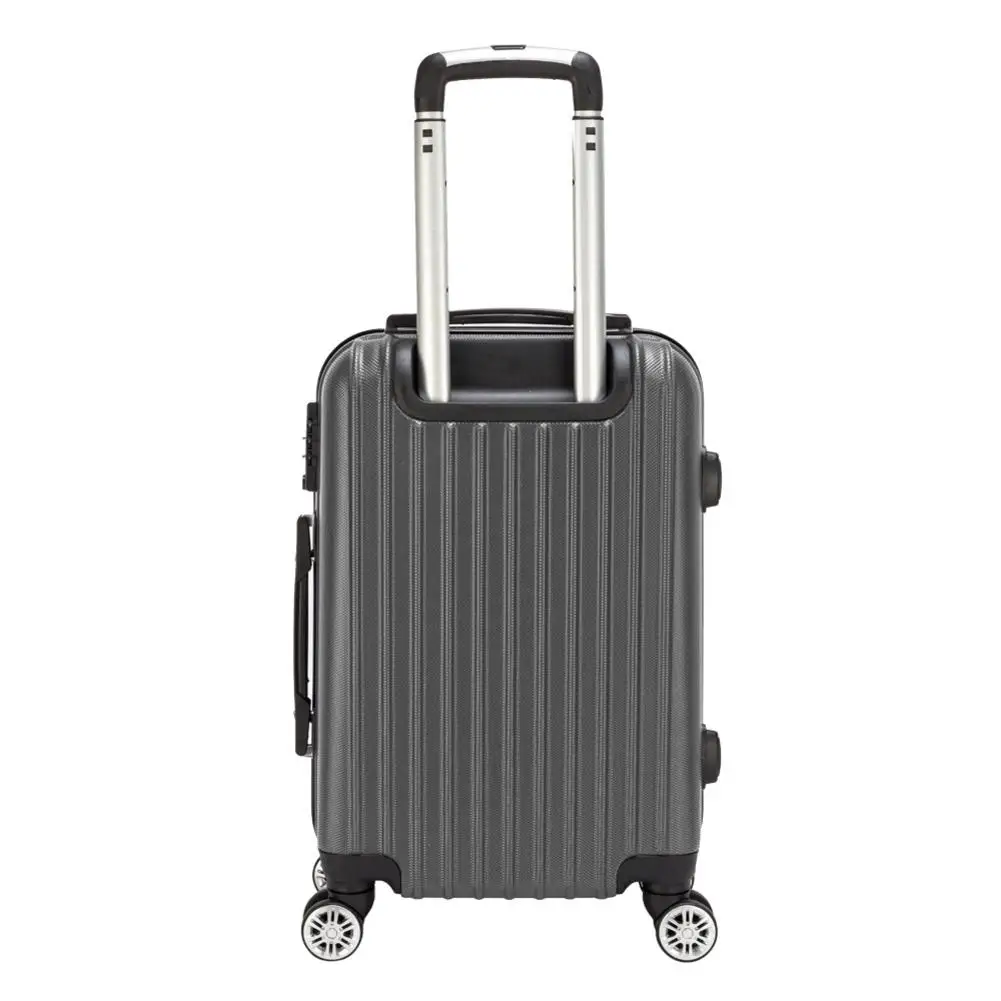 Portable 20 Inch Waterproof Luggage Travel Business Large Capacity Suitcase Bag Rolling Wheels Gray Color Side Mounted TSA Lock | Багаж и