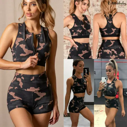 Новый Модный женский топ для занятий йогой и фитнесом + короткие штаны леггинсы