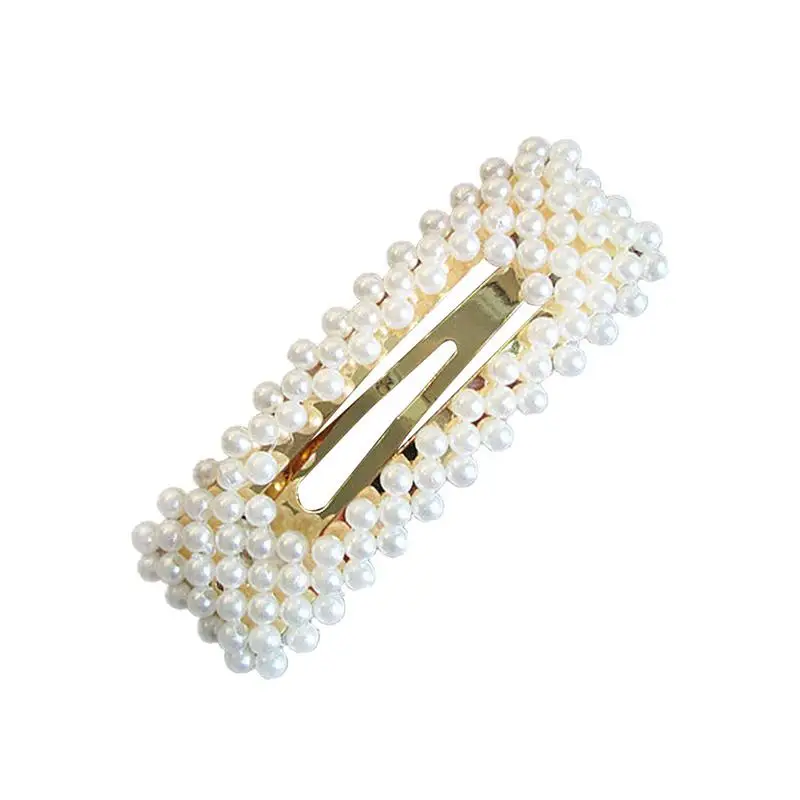 Романтическая имитация жемчуга BB заколка Утконос для волос японская девушка