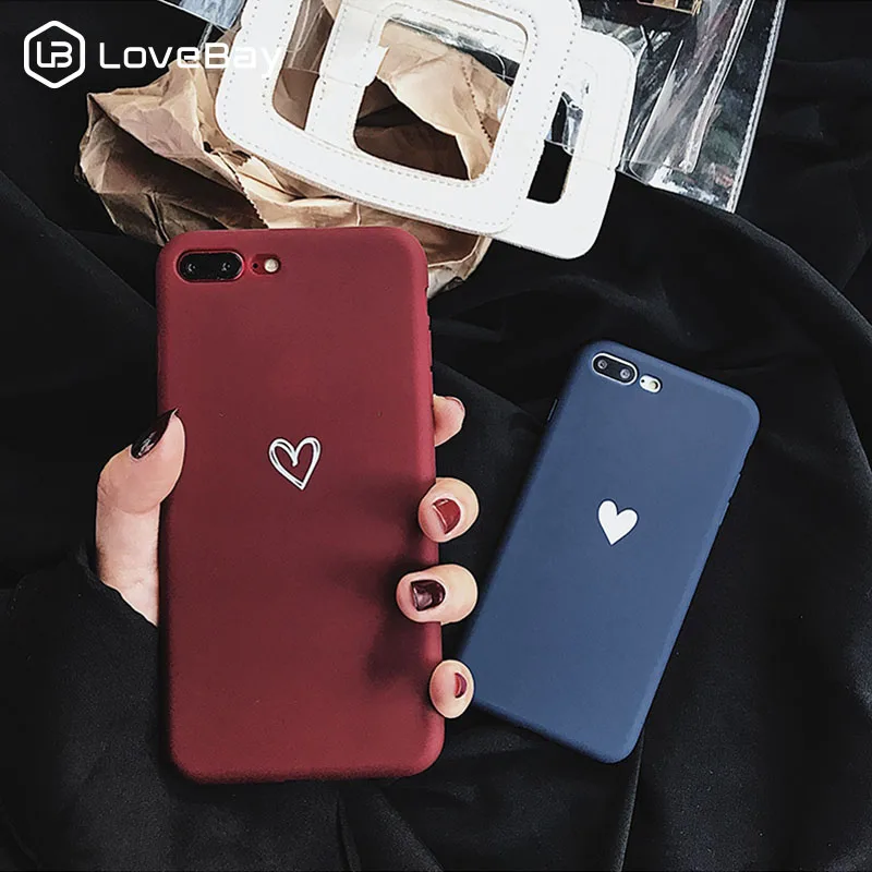 Lovebay чехлы с сердечками для телефонов Iphone 11 Pro 6 6S 7 8 Plus XS Max XR X мягкий ультратонкий