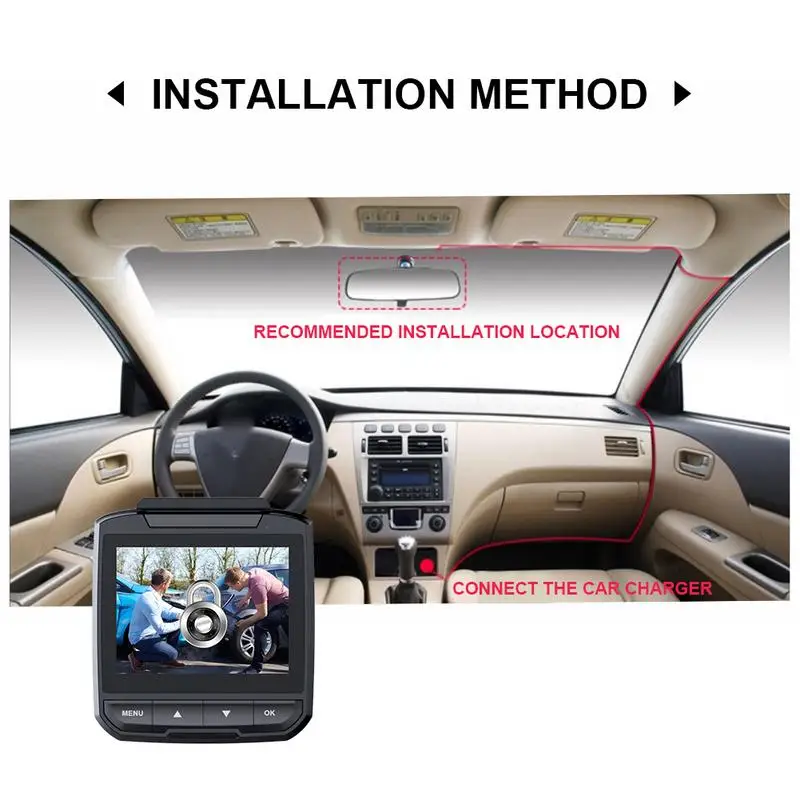 2 4 &quotв Mai lcd Мини Автомобильный видеорегистратор камера Full HD 1080 P видео