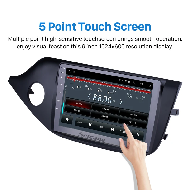 Seicane 9 &quotAndroid8.1 стерео Мультимедиа Автомобильный GPS 2Din радио плеер для Kia Ceed LHD 2012 2013