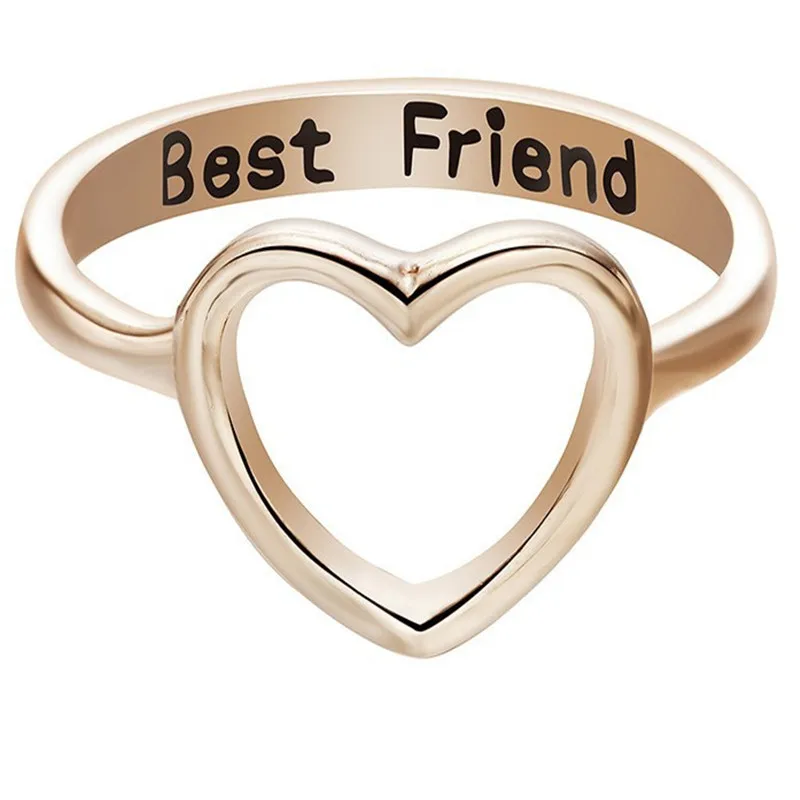 Кольца BFF в форме сердца для лучших друзей 1 шт. Женские Ювелирные изделия кольца