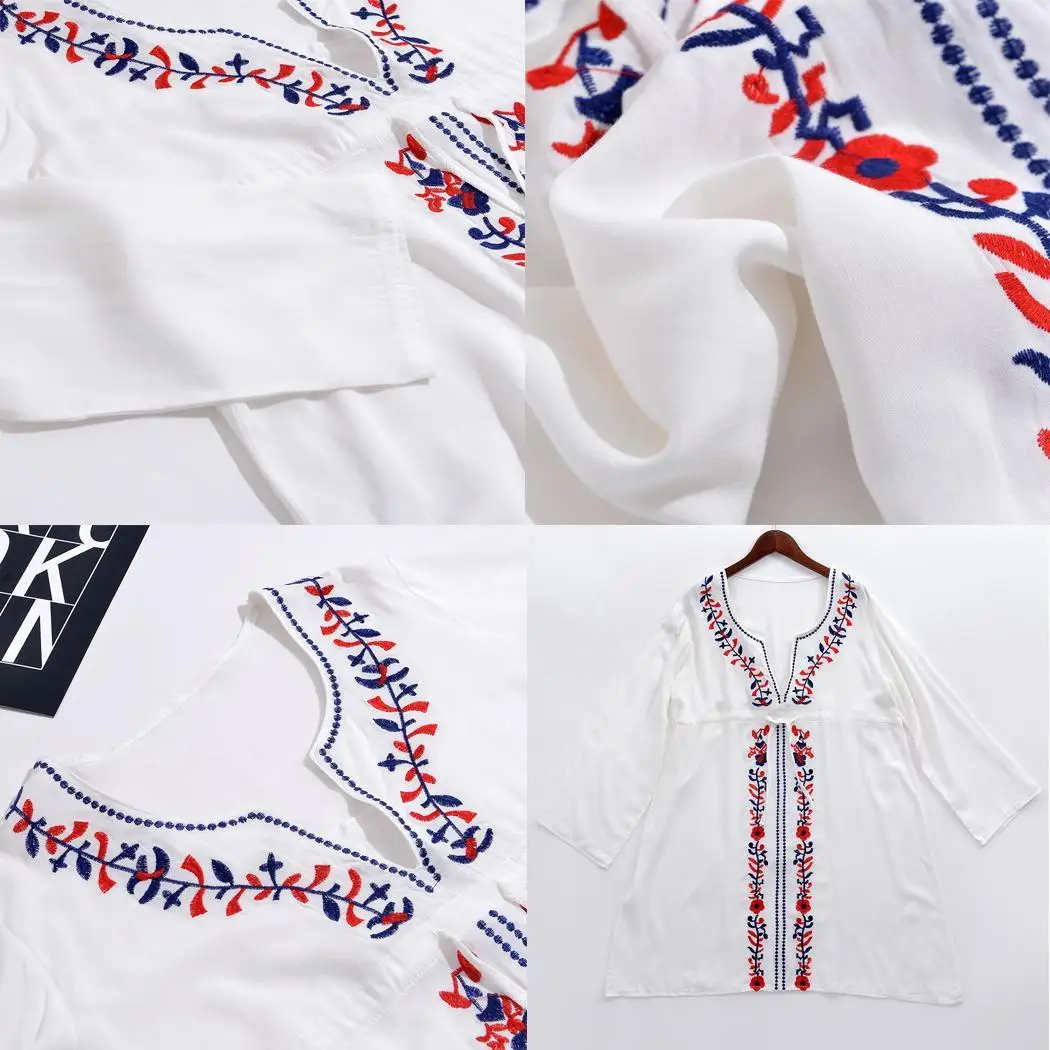 Женское Повседневное платье с v-образным вырезом и расклешенными рукавами