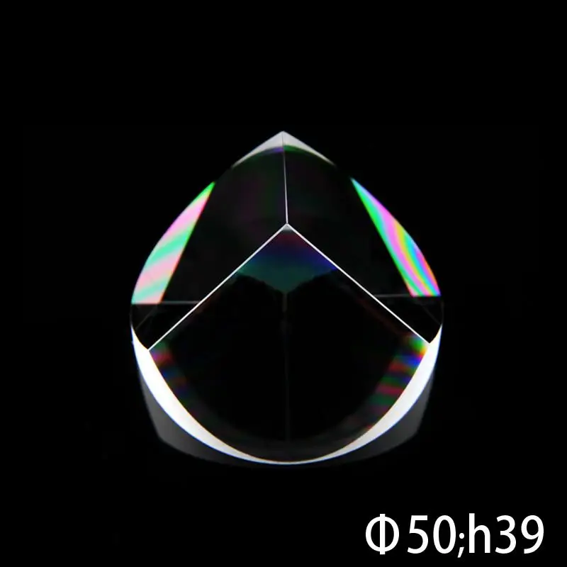 Оптическое стекло пирамида из кварца Prism 50 мм x 39 рефрактор физики световой спектр