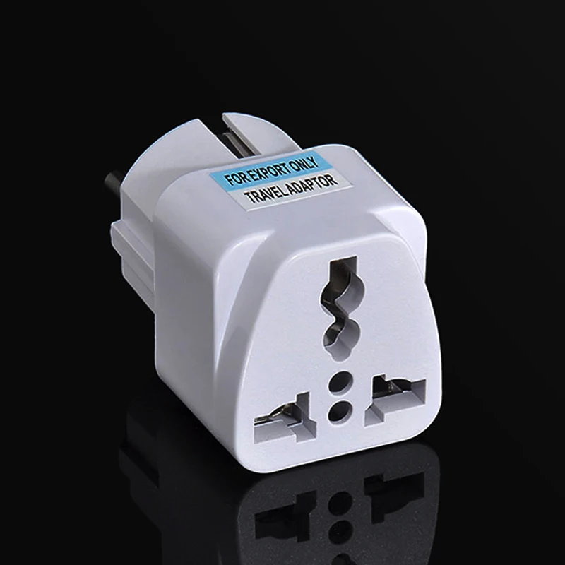 

Plug Adapter Portable Travel European UK US AU to EU Socket Converter Power
