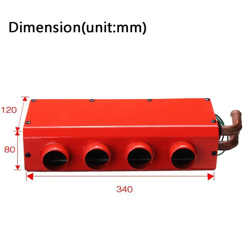 12 V 4 Порты переносной Авто нагреватель обогрев грелка низкая Шум
