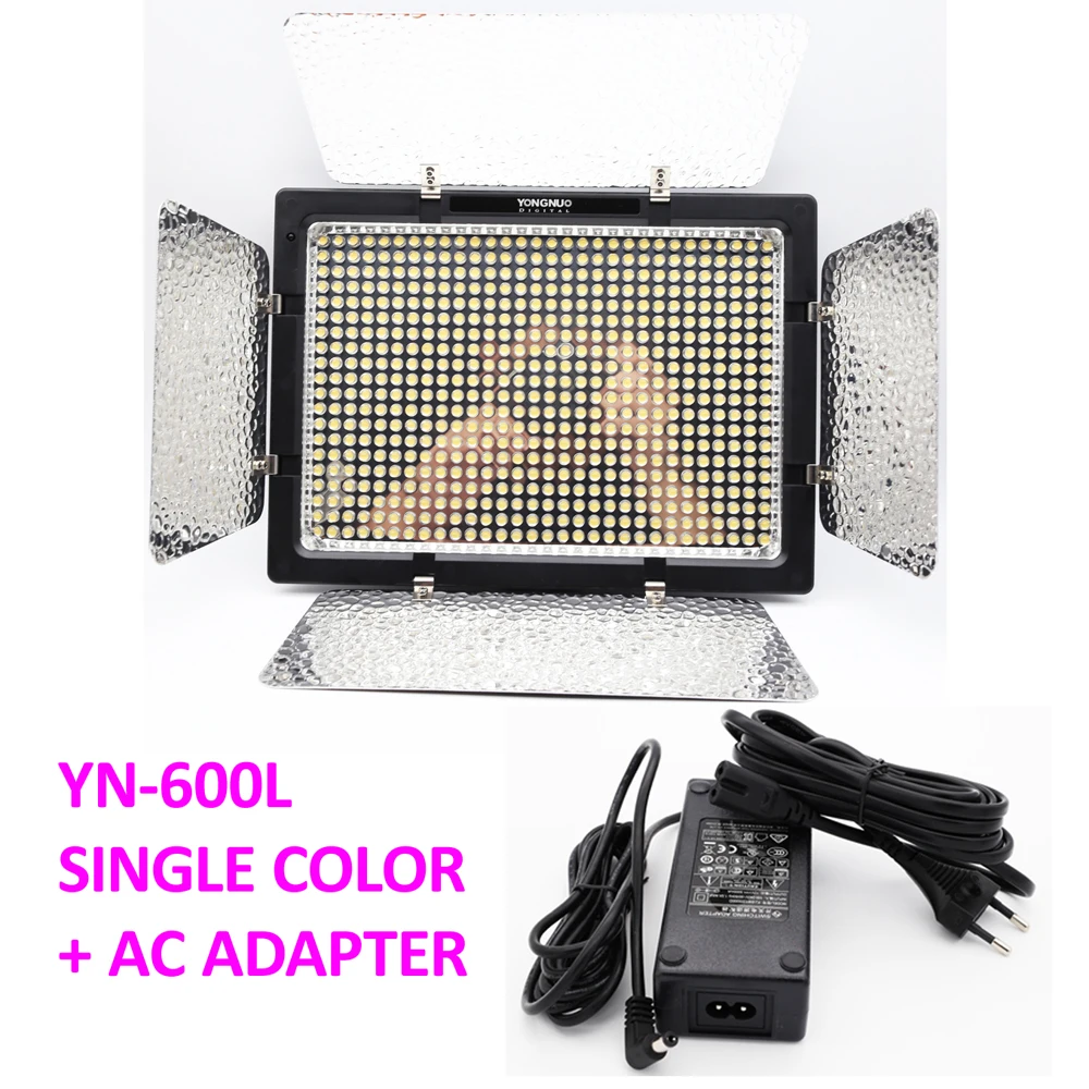 YONGNUO YN600L YN600 600 светодиодный видео светильник панельный 5500K одноцветный для