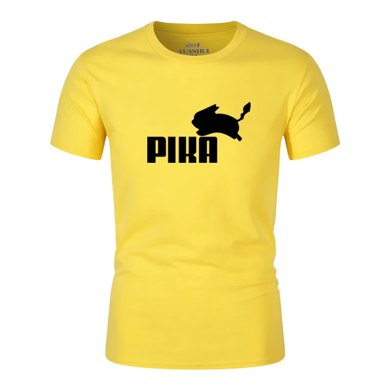 2019 новые летние Футболка с покемонами аниме Pika женские футболки для маленьких