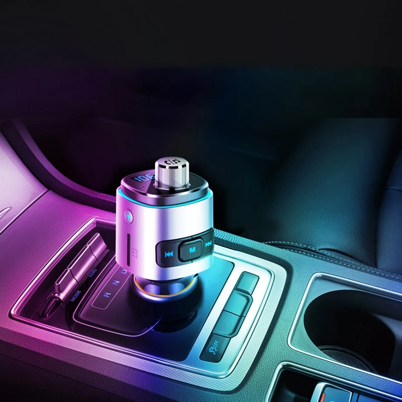Fm передатчик Быстрая зарядка Qc3.0 автомобильное зарядное устройство