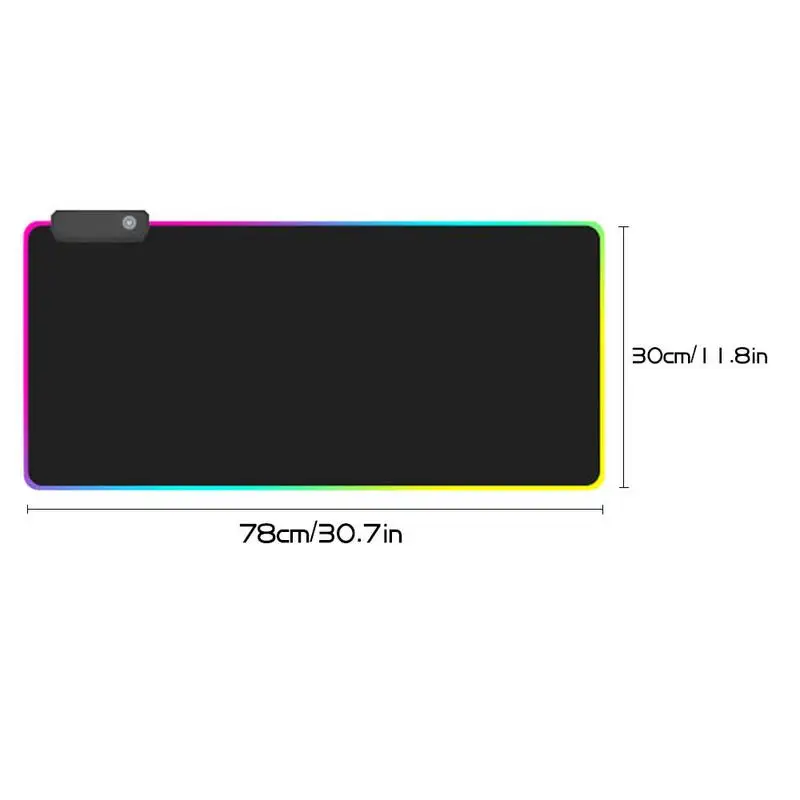Игровой коврик для мыши RGB большой светодиодный светящийся расширенный с