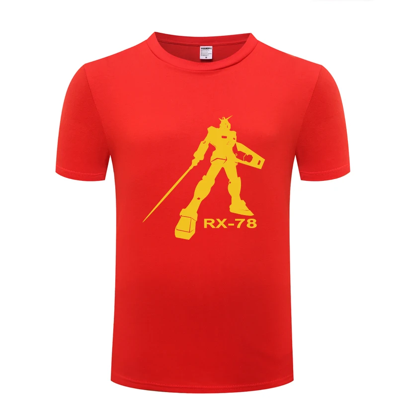 EXIA Gundam RX-78 Anime Cartoon Men's T-Shirt T Shirt Men 2018 New Short Sleeve O Neck Cotton Casual Top Tee | Мужская одежда