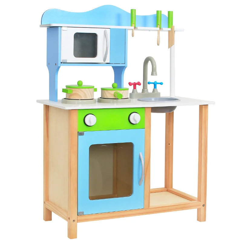 Wooden Kitchen Set Stove Toy House Play Children's Cooking Large Disassembly Gas | Игрушки и хобби