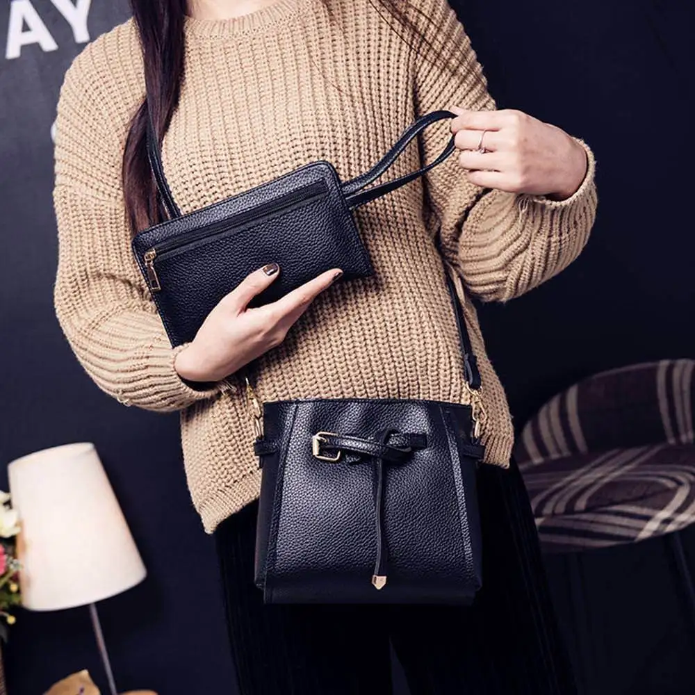 Комплект из 4 предметов женские дорожные сумки женская сумка искусственной кожи