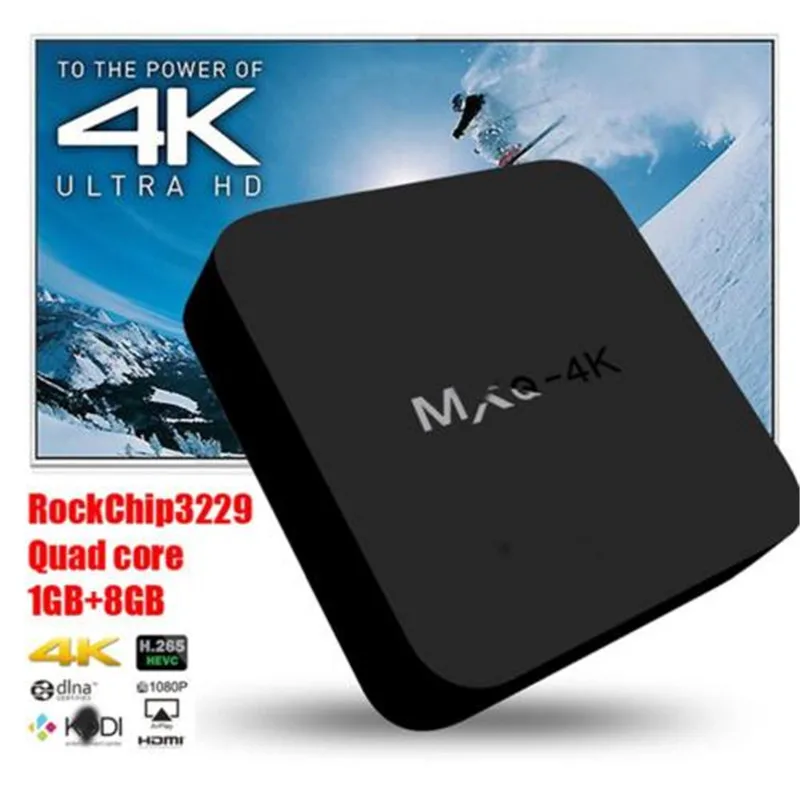 AKASO MXQ-4K Android 7 1 ТВ приставка RK3229 Гб + 8 Смарт четырехъядерный медиаплеер Wifi MXQ 4K PK PRO T9