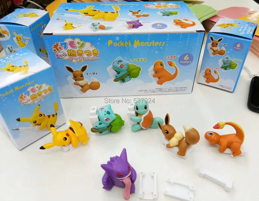 Новые 30 шт. экшн фигурки Pika Eev Gen 6 см из ПВХ|Игровые и трансформеры| |