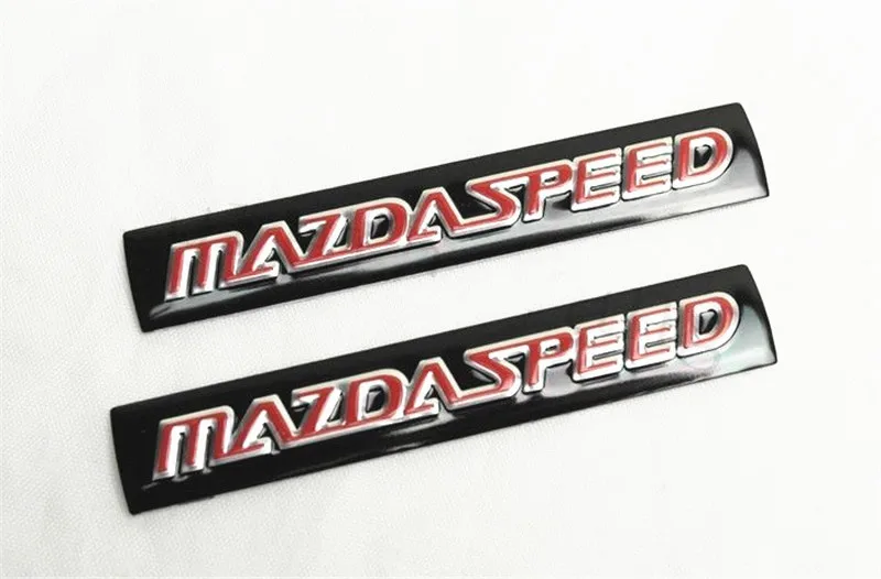 2 шт. Алюминий Авто MazdaSpeed сплав Стикеры значок кузова эмблемы для багажника