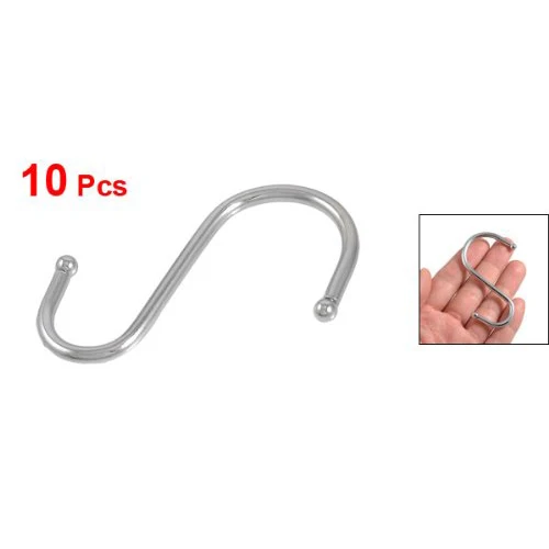10 Pcs Metal S Shaped Spoon Pan Pot Hanging Hooks Hangers for Kitchen | Дом и сад