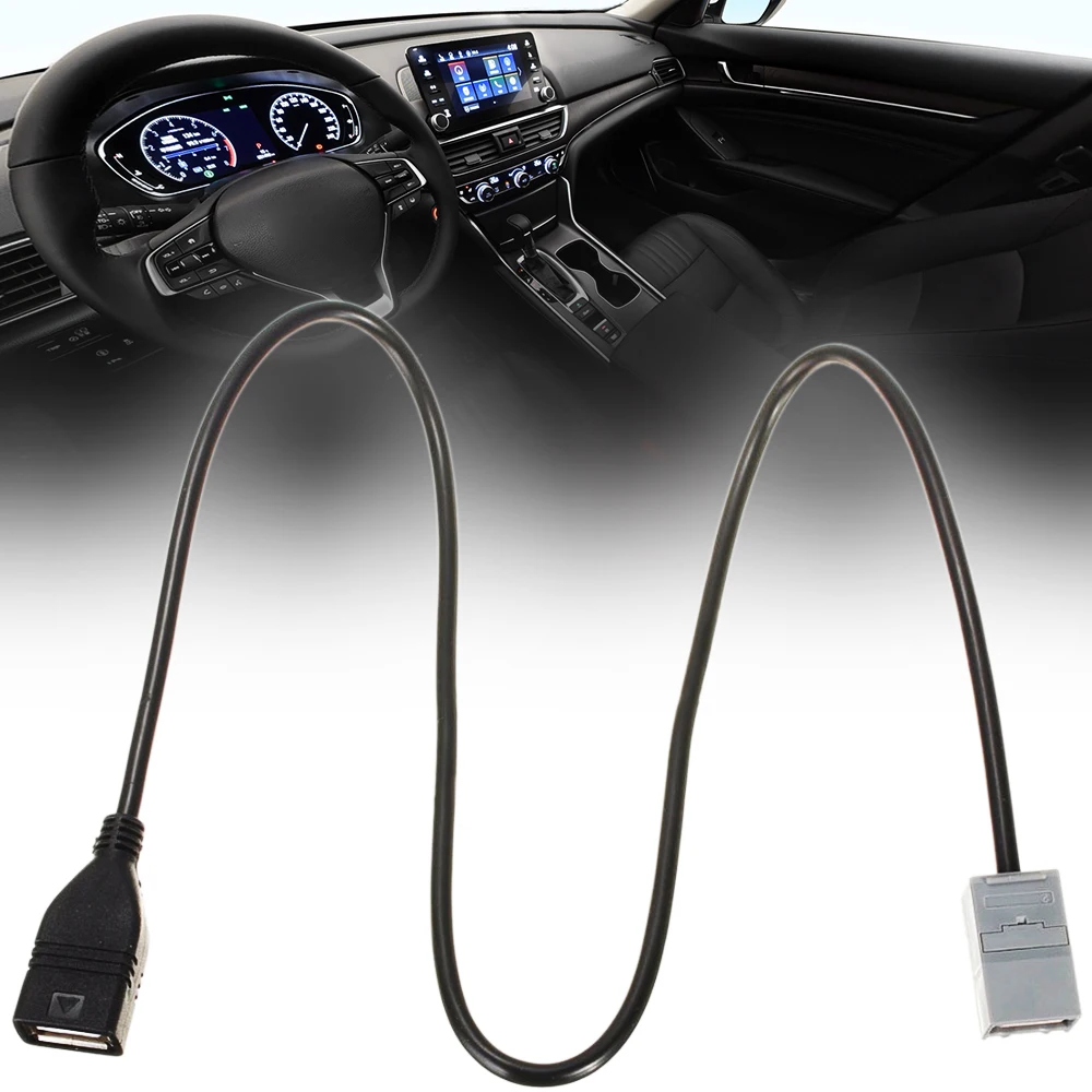Новый AUX USB Кабель адаптер для MP3 файла провод Honda Civic Jazz CR V A ccord Z 2008 O nward|Кабели