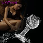 VATINE массажер простаты, Хрустальное стекло, искусственная Анальная пробка, вагинальный шар, Женская эротическая мастурбация