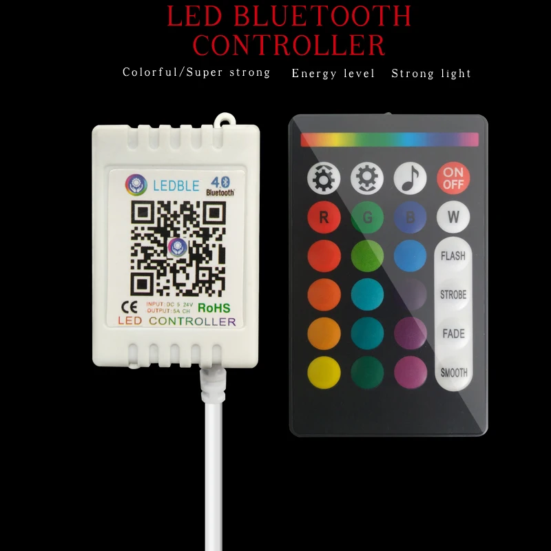 DC12V 24V RF LED Диммер контроллер Bluetooth RGB пульт дистанционного управления музыкой для