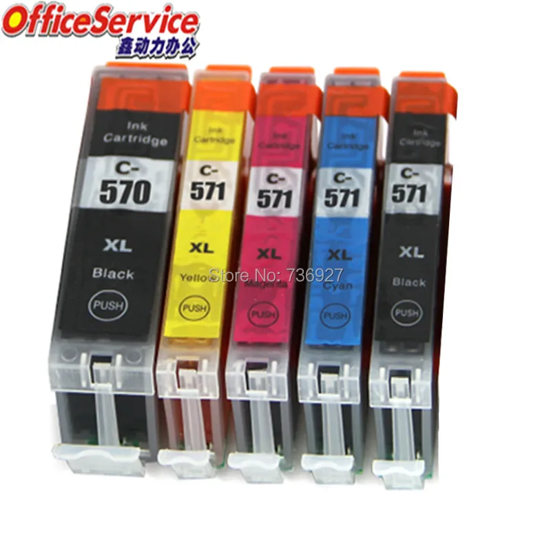 1 комплект PGI 570 CLI 571 PGI570XL совместимый чернильный картридж для принтера Canon MG5752 MG6850