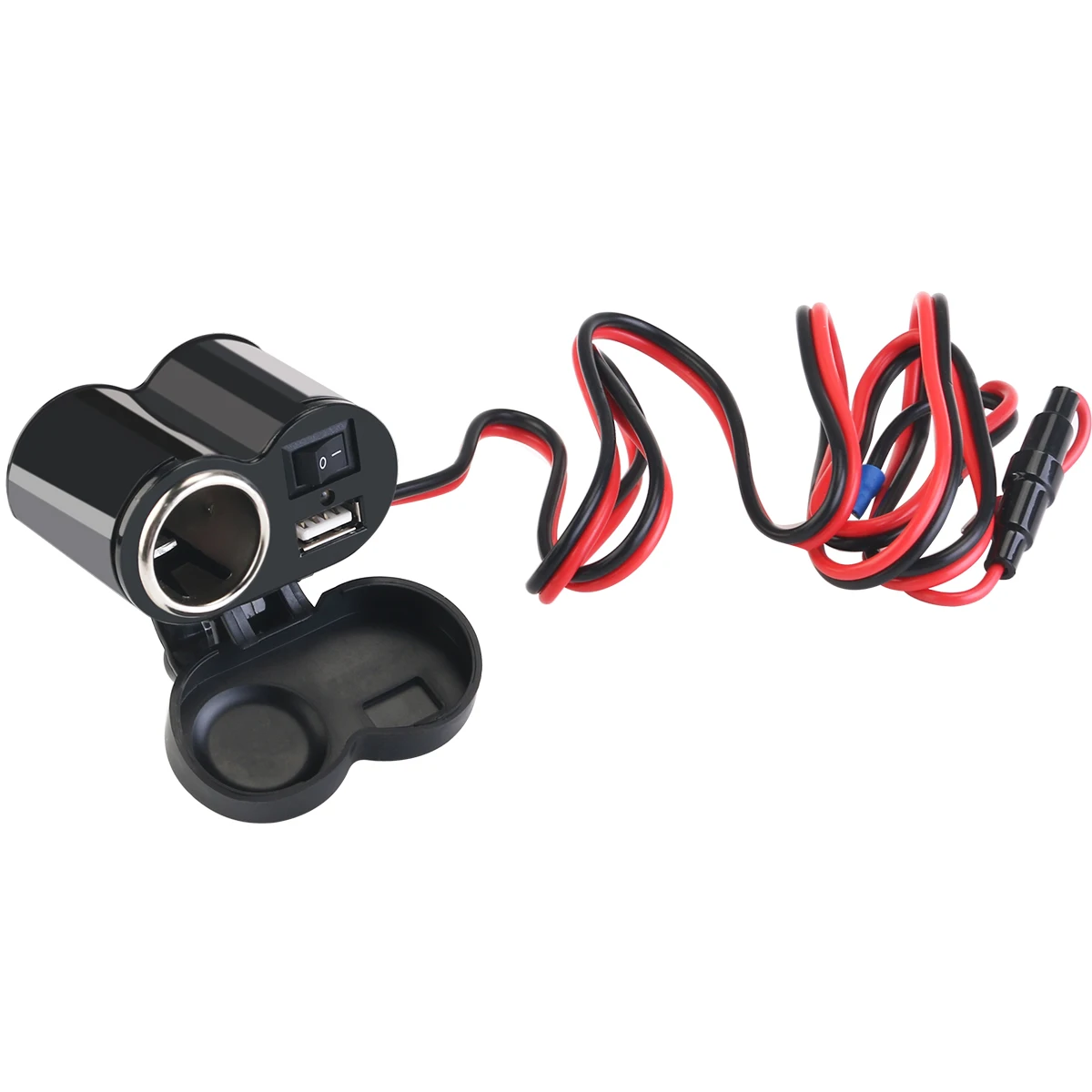 TINKSKY 12 24 V мотоцикл USB порт питания гнездо для автомобильного прикуривателя